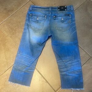 Miss Me Blue Cropped Jeans